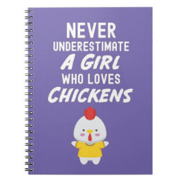 Cuaderno Cute Pink Chicken Gifts For Baby Girls Kids Lover