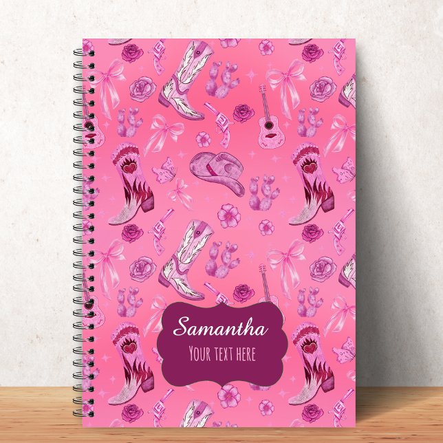 Cuaderno Cute pink Coquette country girl aesthetic pattern (Subido por el creador)