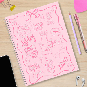 Cuaderno Cute Pink Girly Trendy