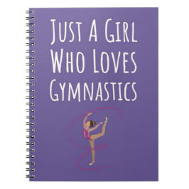 Cuaderno Cute Pink Gymnastics Gifts For Baby Girls Kids 