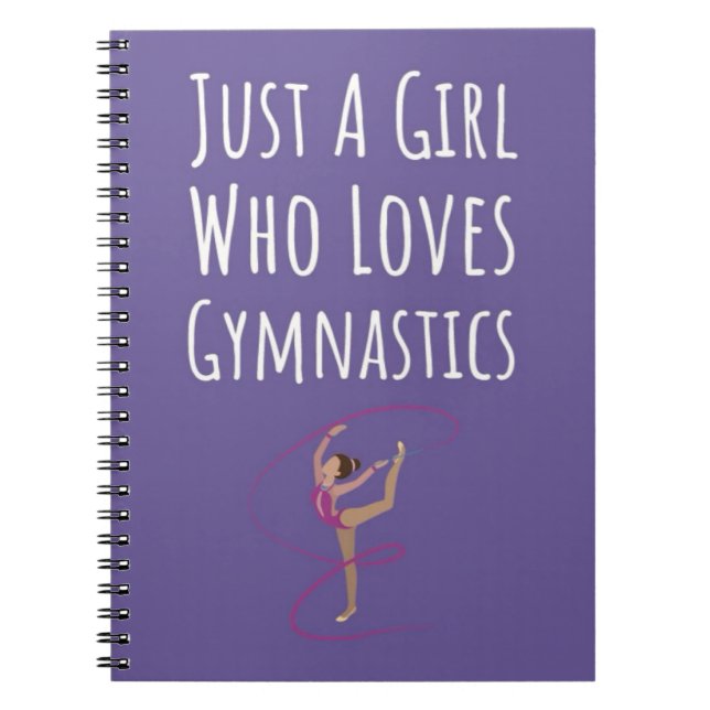 Cuaderno Cute Pink Gymnastics Gifts For Baby Girls Kids  (Frente)