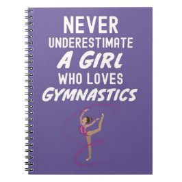 Cuaderno Cute Pink Gymnastics Gifts For Baby Girls Kids 