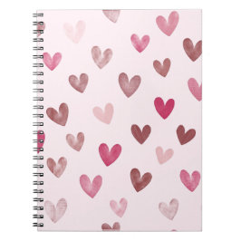Cuaderno Cute Pink Heart Pattern – Romantic &Stylish Design