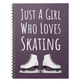 Cuaderno Cute Pink Ice Skating Gifts Skater Cool Girls Kids