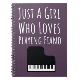 Cuaderno Cute Pink Piano Player Gifts For Baby Girl Pianist