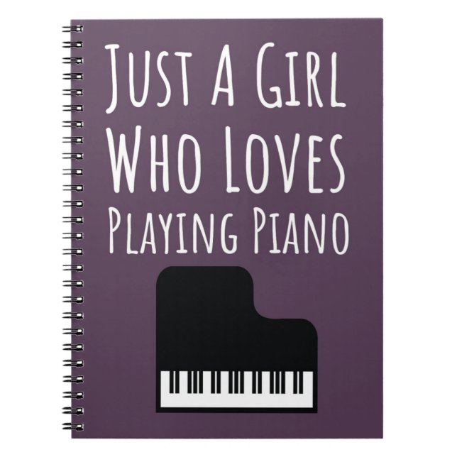 Cuaderno Cute Pink Piano Player Gifts For Baby Girl Pianist (Frente)
