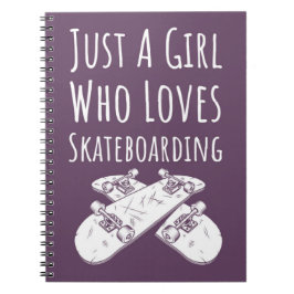 Cuaderno Cute Pink Skateboarder Gifts For Baby Girls Kids
