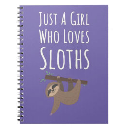Cuaderno Cute Pink Sloth Gifts For Baby Girls Kids Lover