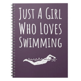 Cuaderno Cute Pink Swimming Gifts For Baby Girls Kids 