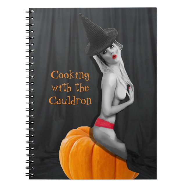 Cuaderno Cute Pinup Receta Libro de cocina Notas para portá (Frente)