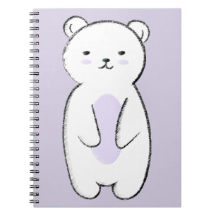 Cuaderno Cute Polar Bear Illustration