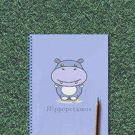 Cuaderno Cute portátil Hippo