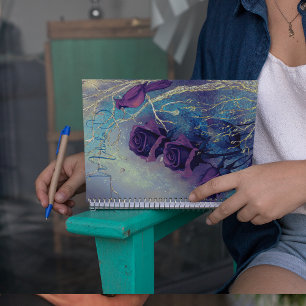 Cuaderno Cute portátil morado