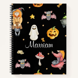 Cuaderno Cute portátil personalizado de Halloween