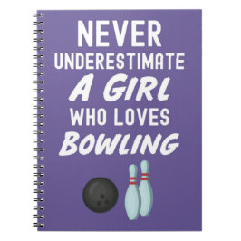 Cuaderno Cute Purple Bowling Gifts For Baby Girls Kids
