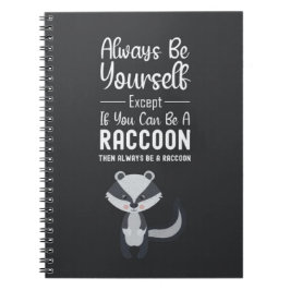 Cuaderno Cute Racoon Gifts Animals Forest Wildlife Funny