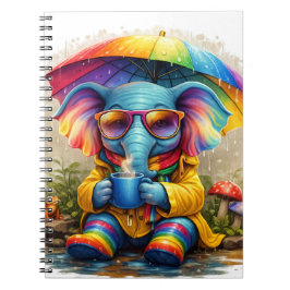 Cuaderno Cute Rainbow Elephant Notebook – Cozy Design