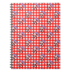 Cuaderno Cute Red Gingham Check
