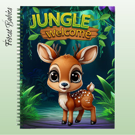 Cuaderno Cute Reindeer Jungle Welcome Deer Wildlife Doe 🦌