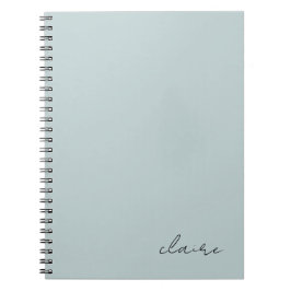 Cuaderno Cute Robins Egg Azul Nombre