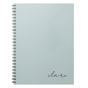 Cuaderno Cute Robins Egg Azul Nombre