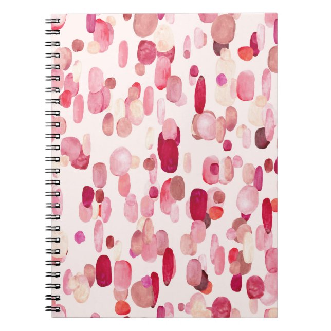 Cuaderno Cute Rosa Red Spots Seamless (Frente)