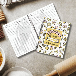 Cuaderno Cute Rosa Yellow Kitchen Diary Baking Edition
