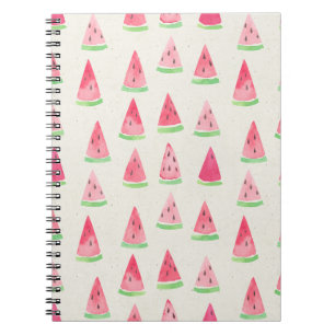 Cuaderno Cute sandía: acuarela sin costura.