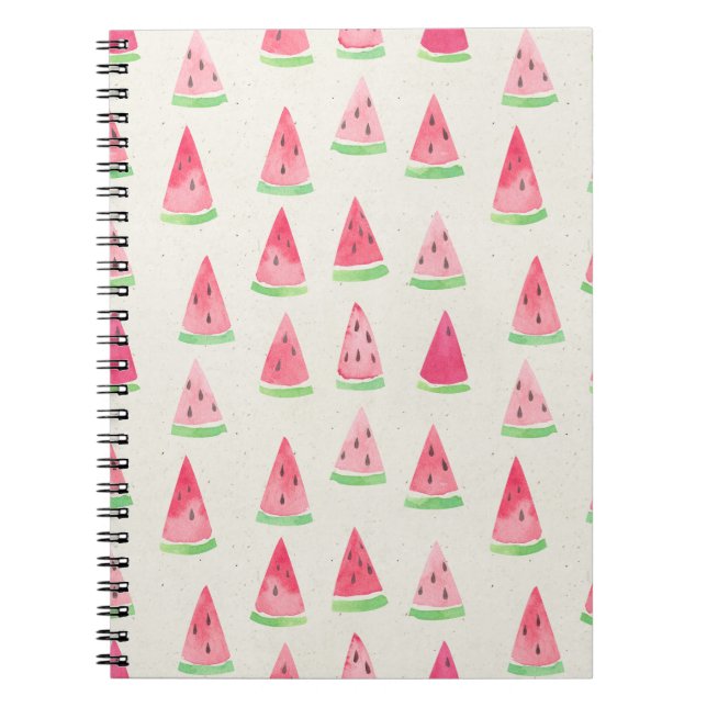 Cuaderno Cute sandía: acuarela sin costura. (Frente)