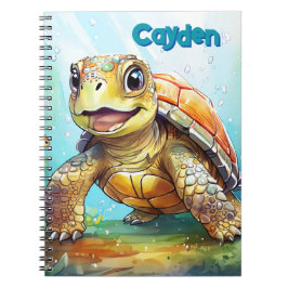 Cuaderno Cute Sea Turtle Personalized