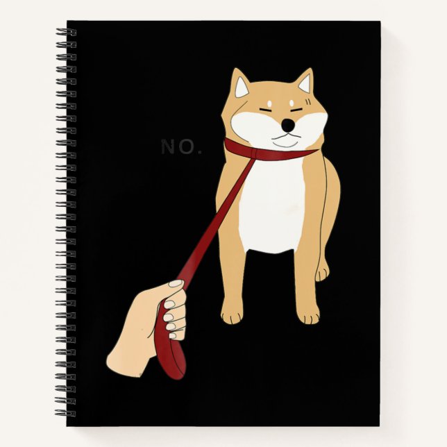 Cuaderno Cute Shiba Inu Nope - Doge Meme (Anverso)