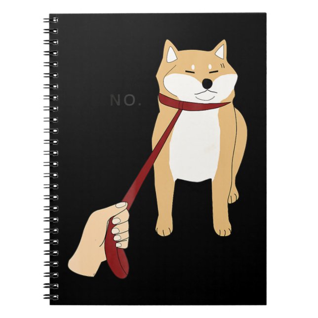 Cuaderno Cute Shiba Inu Nope - Doge Meme (Frente)
