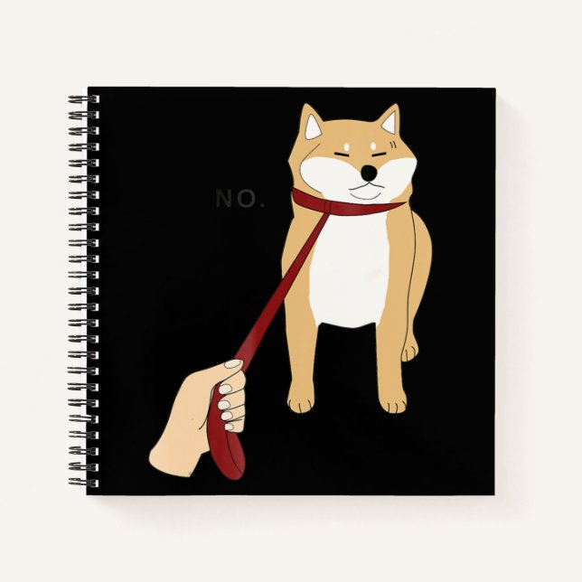 Cuaderno Cute Shiba Inu Nope - Doge Meme (Anverso)