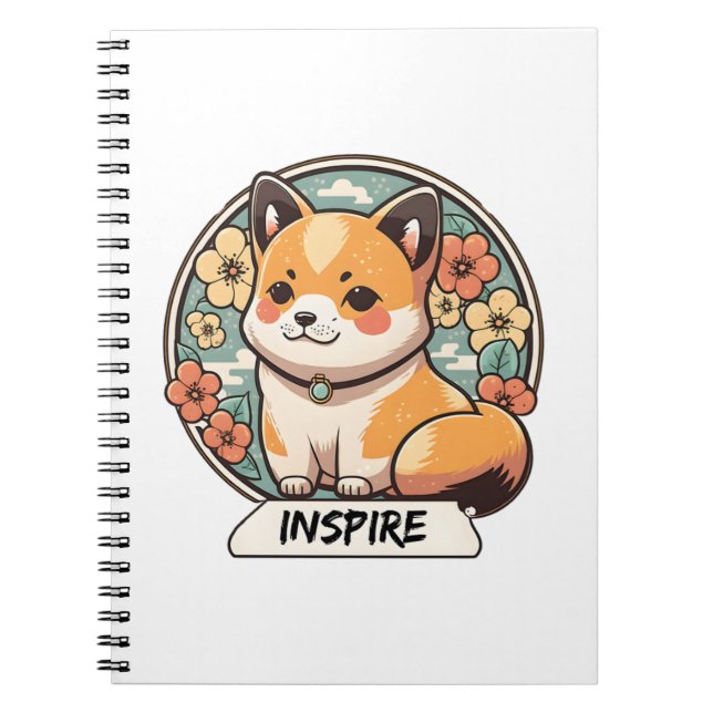 Cuaderno Cute Shiba Inu Pup (Frente)