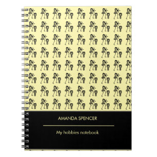 Cuaderno Cute Siluette Drummer, portátil de fotos espirales