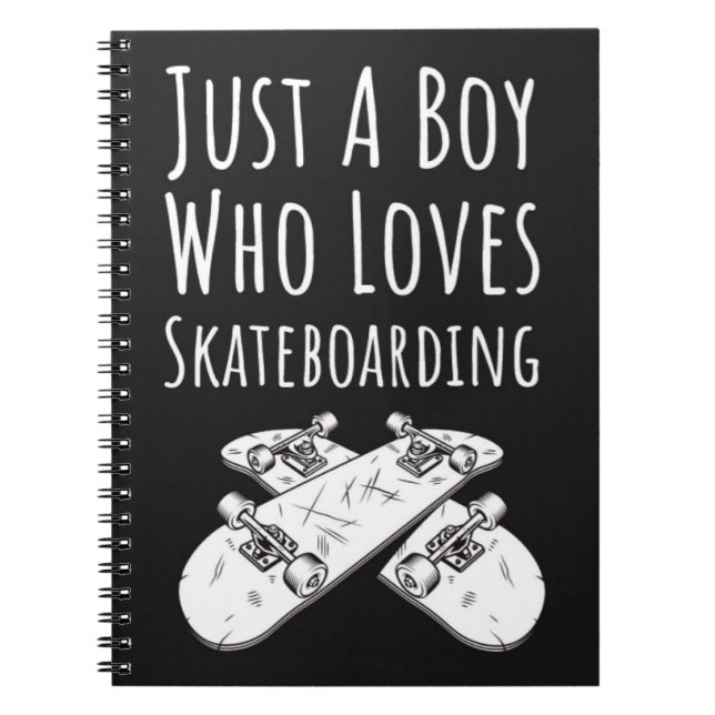 Cuaderno Cute Skateboarding Gifts For Boys Kids Children (Frente)
