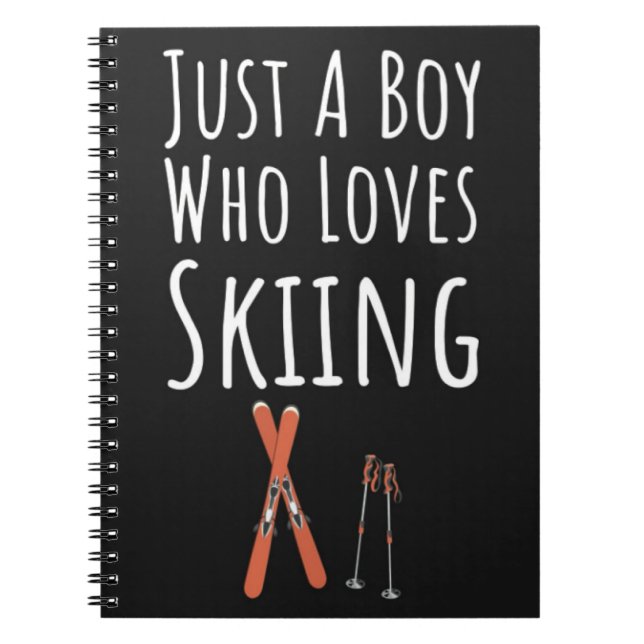 Cuaderno Cute Ski Gifts For Baby Boys Kids Skier Skiing (Frente)