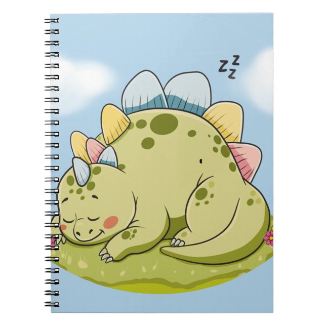 Cuaderno Cute Sleeping Baby Dinosaur Notebook (Frente)