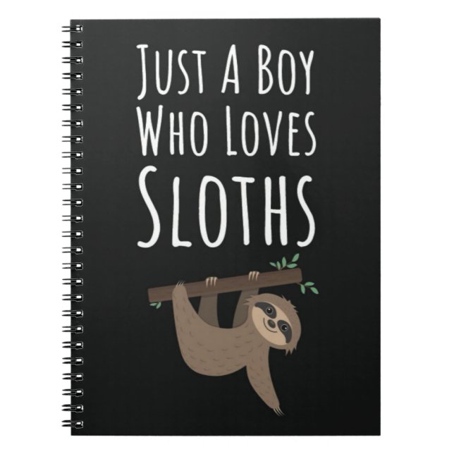 Cuaderno Cute Sloth Gifts For Baby Boys Kids Animals Lover (Frente)