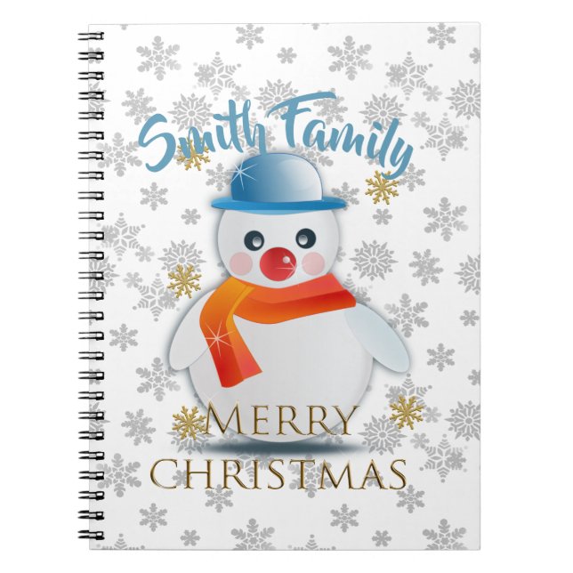 Cuaderno Cute Snowman (Frente)