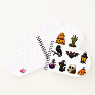 Cuaderno Cute & Spooky Halloween Stickers Sheet – Calabazas