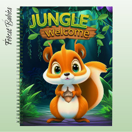 Cuaderno Cute Squirrel Jungle Welcome Woodland Wildlife 🐿