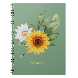 Cuaderno Cute Sunflower & Daisy Notebook