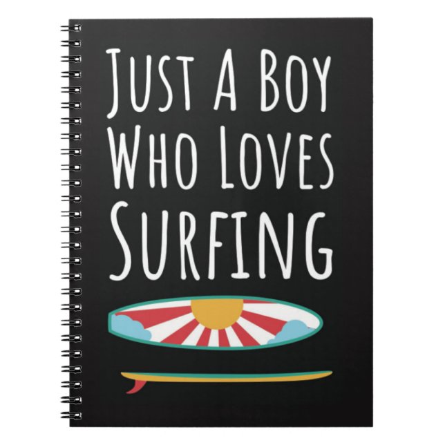 Cuaderno Cute Surfing Gifts For Baby Boys Surfer Kids (Frente)