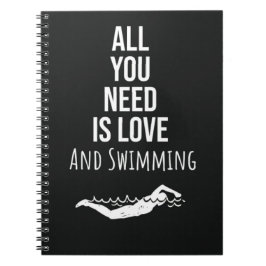 Cuaderno Cute Swimming Gifts Sports Quote Inspirational 