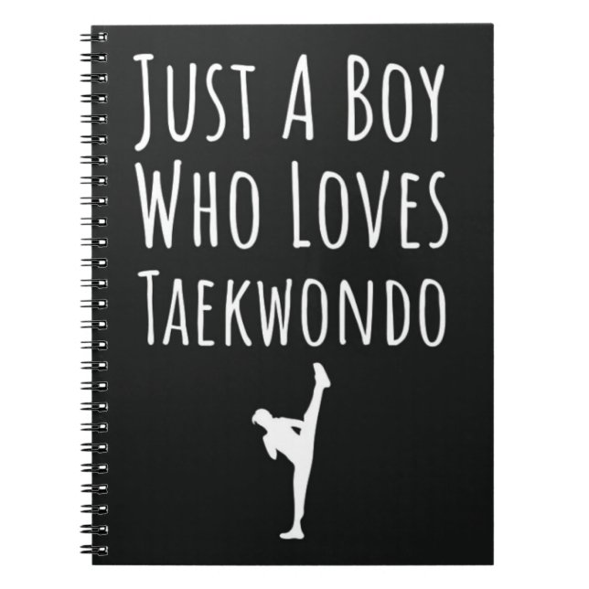 Cuaderno Cute Taekwondo Gifts For Baby Boys Kids TKD Lover (Frente)