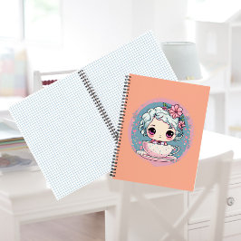 Cuaderno Cute Tea Cup Doll Spiral Notebook