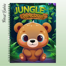 Cuaderno Cute Teddy Bear Jungle Welcome Animal Wildlife 🐻