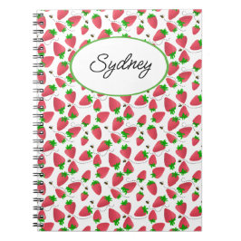 Cuaderno Cute Tossed Strawberries Bebidas