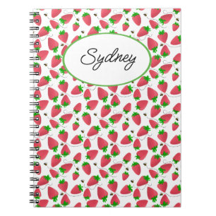 Cuaderno Cute Tossed Strawberries Bebidas